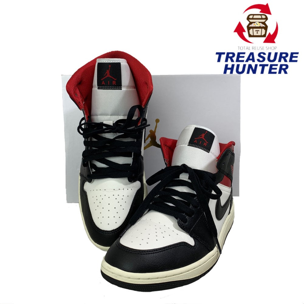 NIKE(ナイキ) ウィメンズ AIR JORDAN 1 MID(エアジョーダンミッド) 29cm BLACK/GYM RED-SAIL B –  【トレジャーハンター】オンラインストア