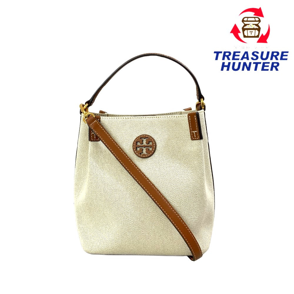 TORY BURCH(トリーバーチ) 2WAYショルダーバッグ BLAKE キャンバス バケット 86843 1122 レディース バッグ  【101060890008】