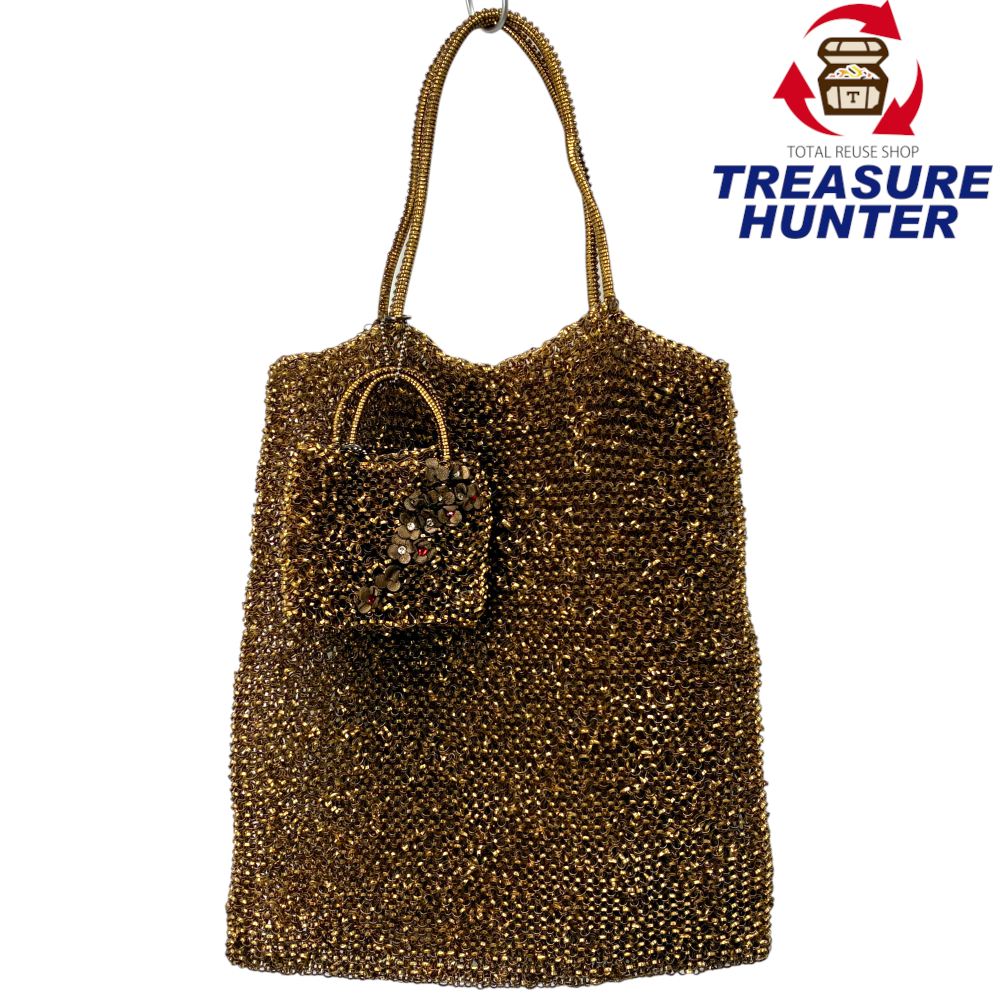 ANTEPRIMA ワイヤーバッグ ゴールド ミニバッグ付き アンテプリマ