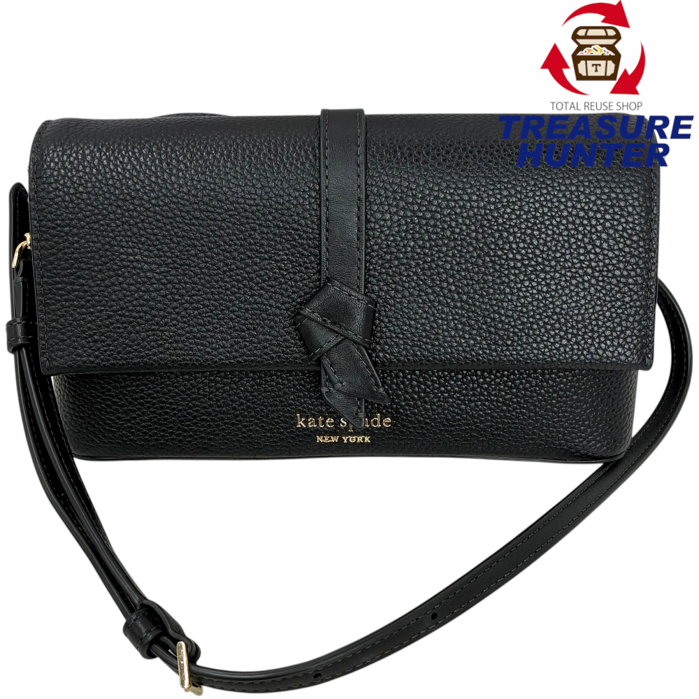 140cm　ケイトスペード　オフショルダー　ワンピース　黒 kate spade ノット フラップ チェーンクロスボディ KH154-001 ブラック