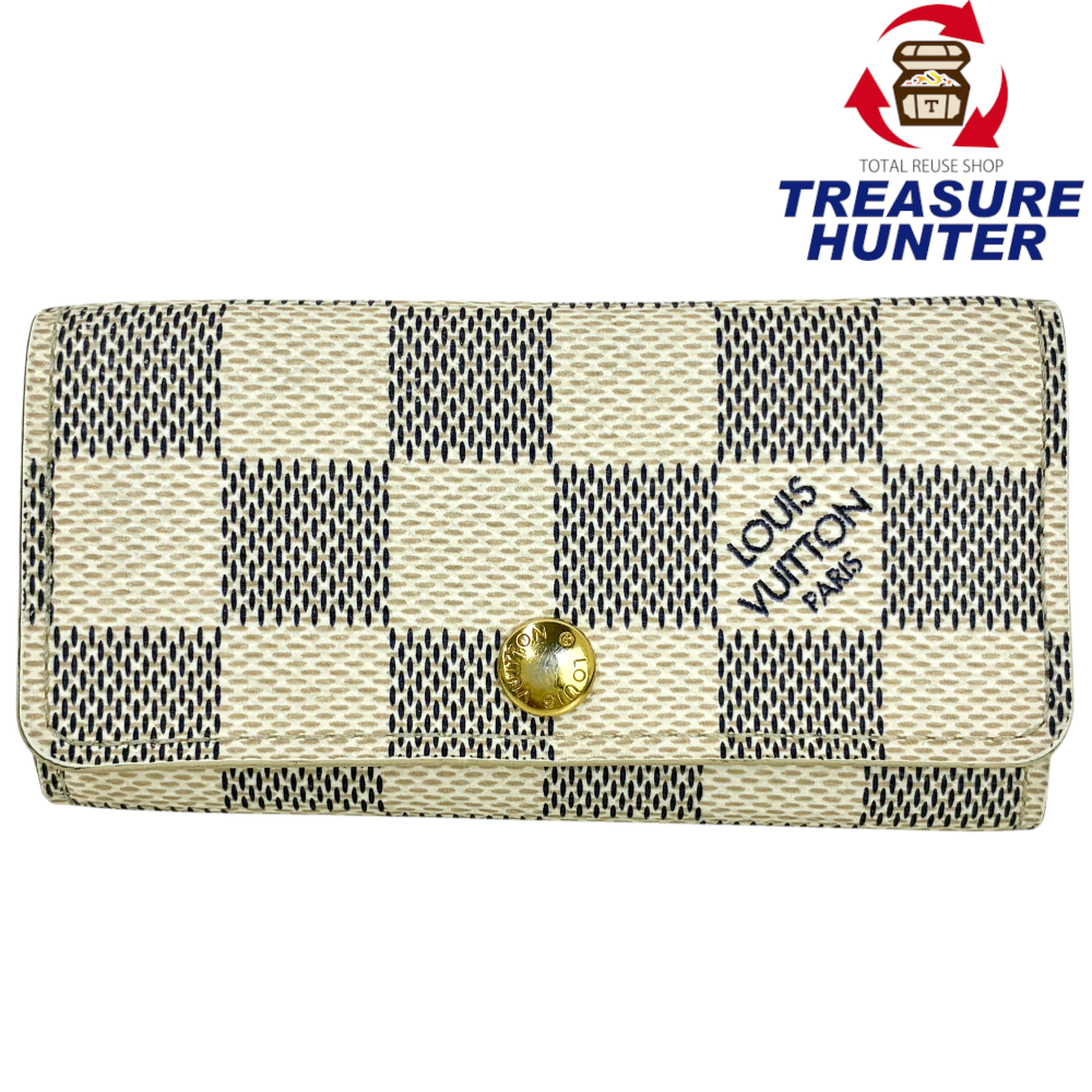 LOUIS VUITTON ダミエアズール ミュルティクレ4 N60020 キーケース