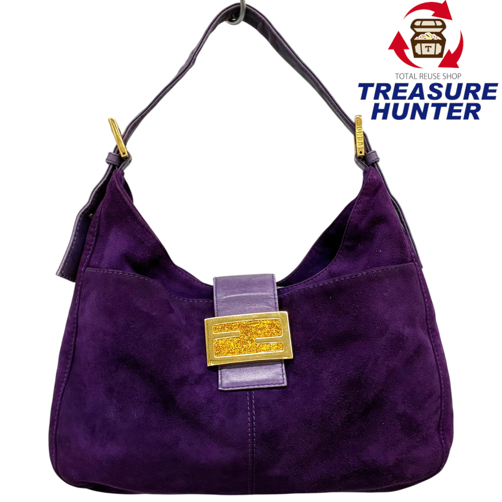 FENDI マンマバケット スエード ショルダーバッグ 2348-26569-669