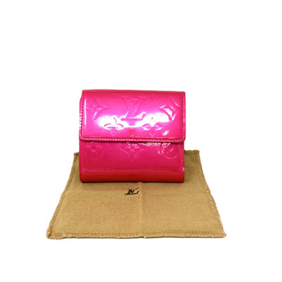 LOUIS VUITTON(ルイヴィトン)　ヴェルニ　ポルトモネ　ビエ　カルトクレディ　M9139F フランボワーズ　ピンク　レディース 【102061981003】