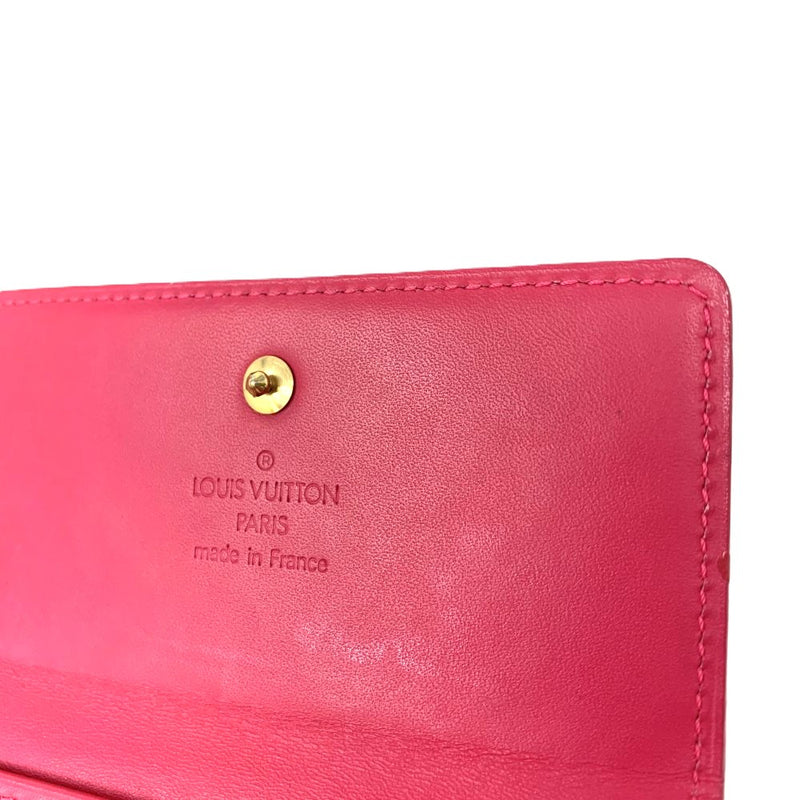 LOUIS VUITTON(ルイヴィトン)　ヴェルニ　ポルトモネ　ビエ　カルトクレディ　M9139F フランボワーズ　ピンク　レディース 【102061981003】