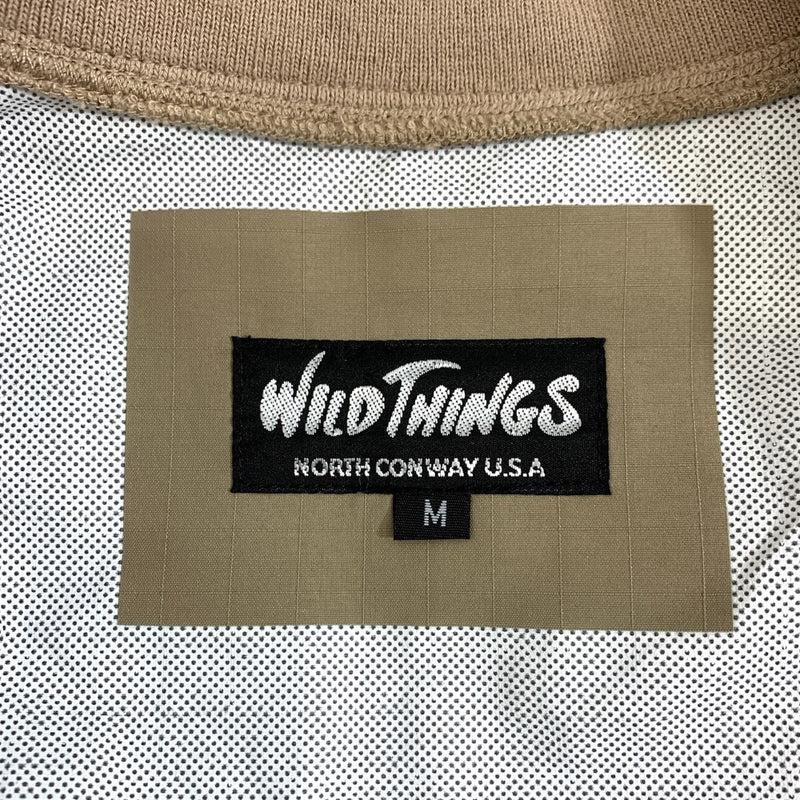 WILD THINGS ワイルドシングス ジップアップ フライトジャケット サイズM ベージュ メンズ アウター 【100027298001】