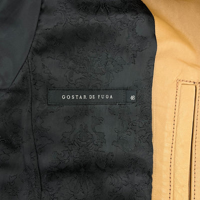中古 GOSTAR DE FUGA ゴスタールジフーガ ライダースジャケット ホースレザー GDF12-H29 Lサイズ ブラウン ほつれ有 【100040312002】
