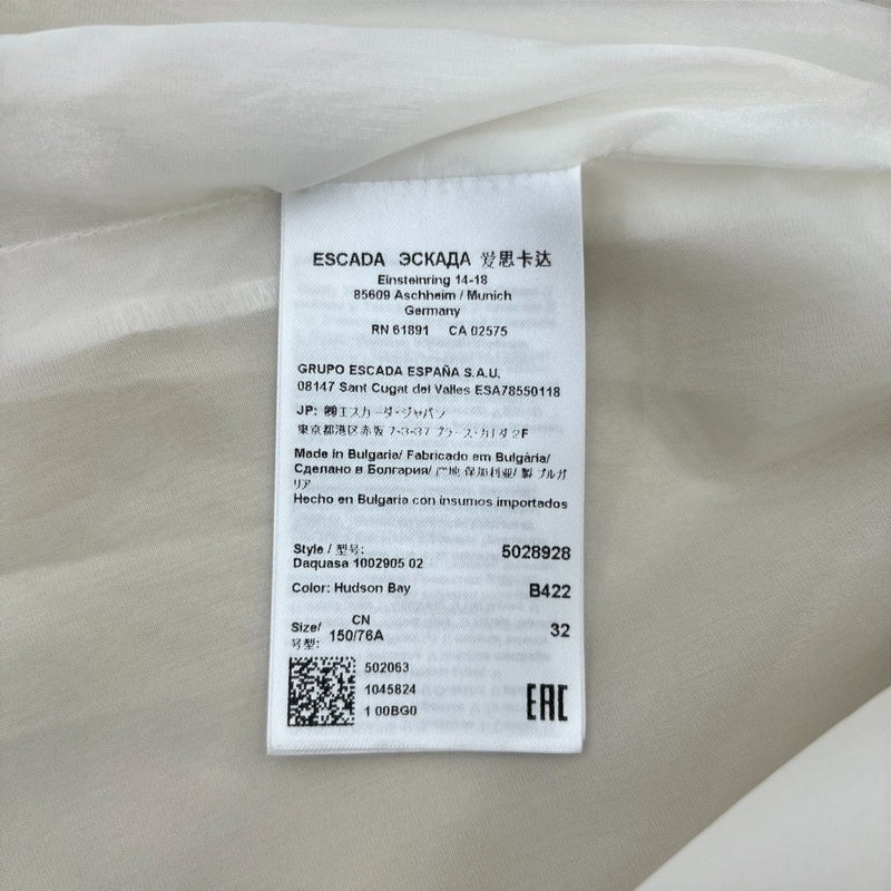 中古 ESCADA　エスカーダ ノースリーブワンピース ブラック＆ブルー Sサイズ 【100043554002】