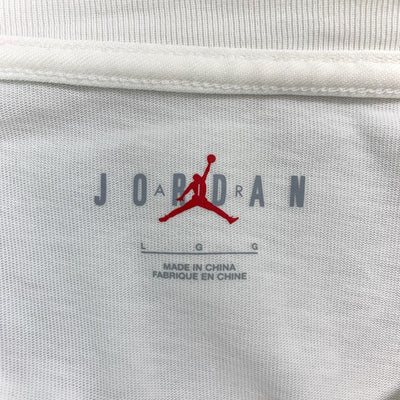 Travis Scott × JORDAN フラグメントTシャツ Lサイズ ホワイト ナイキ ジョーダン トラヴィススコット メンズ トップス 【100043585005】