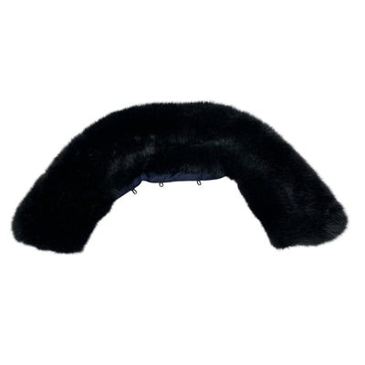 中古 TOCCA トッカ ファー付き ダウンコート ツイード生地 ネイビー Sサイズ 【100044091002】