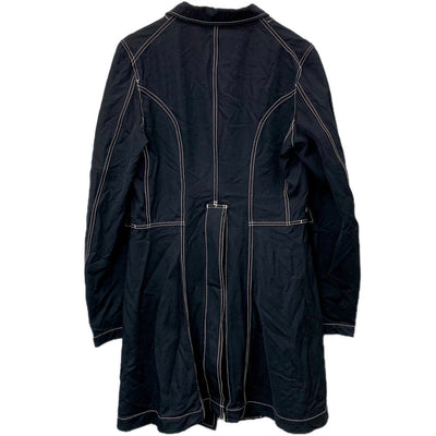 BLACK COMME des GARCONS ロングジャケットコート ステッチ 1J-J004 ブラック サイズL ブラックコムデギャルソン 【100044341007】