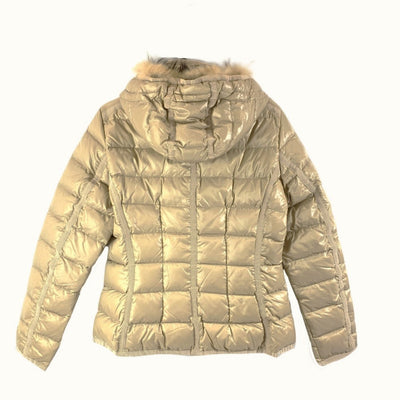 MONCLER(モンクレール) ダウンジャケット ARMOISE アルモワーズ サイズ4 XL相当 ベージュ系 フード着脱可 レディース アウター 【100044911001】