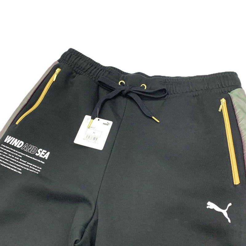PUMA(プーマ)　×WIND AND SEA T7 トラックパンツ　サイズXL ブラック　530903　01　メンズ 【100049305003】