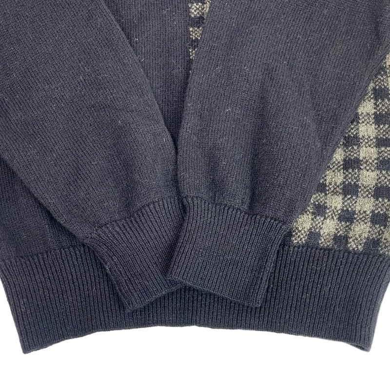 COMME des GARCONS HOMME 切替チェックニット 表記なし 1987年以前 コムデギャルソンオム 【100057503006】