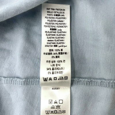 BURBERRY 半袖シャツ 14Y 164cm ブルー×ボーダー バーバリー 【100057592007】