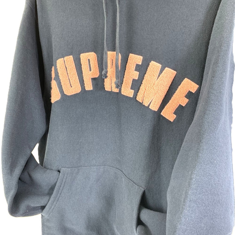 Supreme(シュプリーム) フーディーパーカー RN101837 CA32812 シェニールアーチロゴ サイズL ネイビー メンズ 【100057667003】