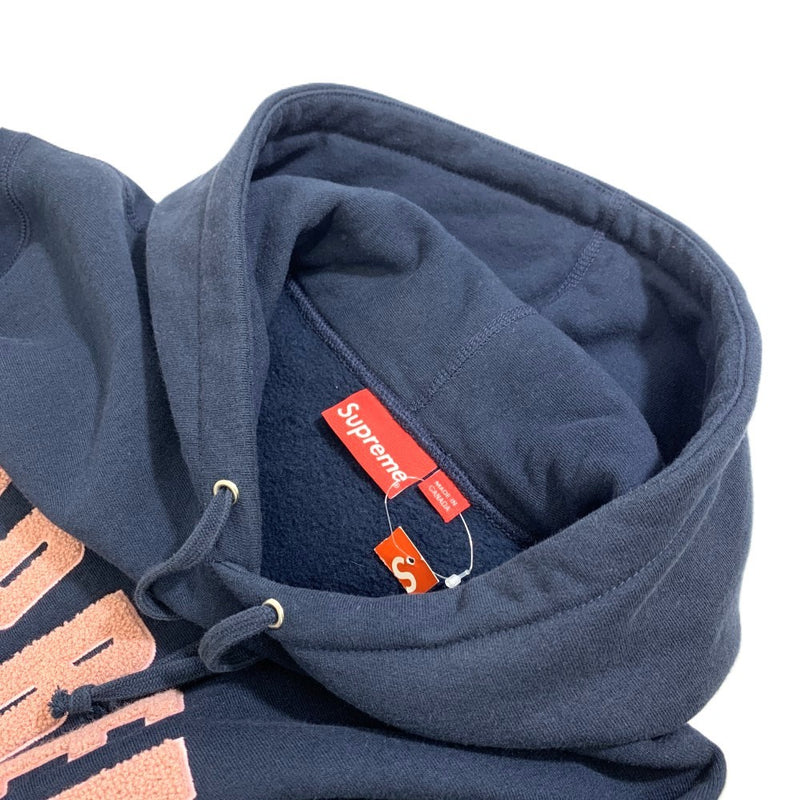Supreme(シュプリーム) フーディーパーカー RN101837 CA32812 シェニールアーチロゴ サイズL ネイビー メンズ 【100057667003】