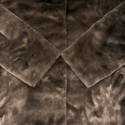 AMERI 2wayエコファーロングコート ベルト付き サイズF ブラウン アメリ 【100057801007】