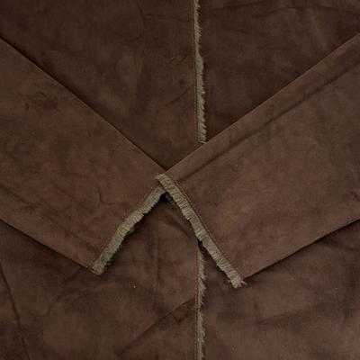 AMERI 2wayエコファーロングコート ベルト付き サイズF ブラウン アメリ 【100057801007】