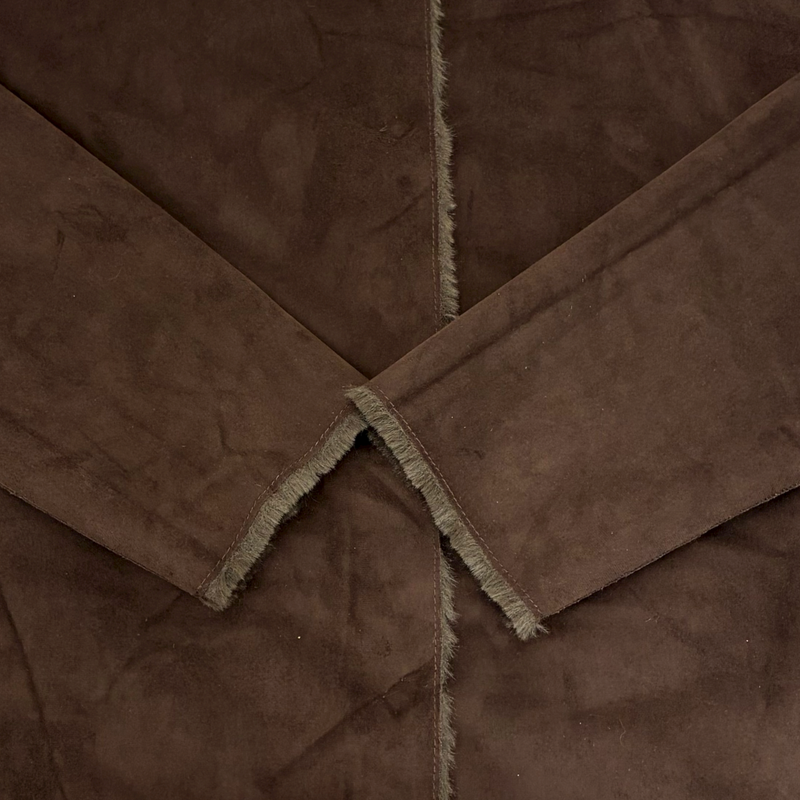 AMERI 2wayエコファーロングコート ベルト付き サイズF ブラウン アメリ 【100057801007】