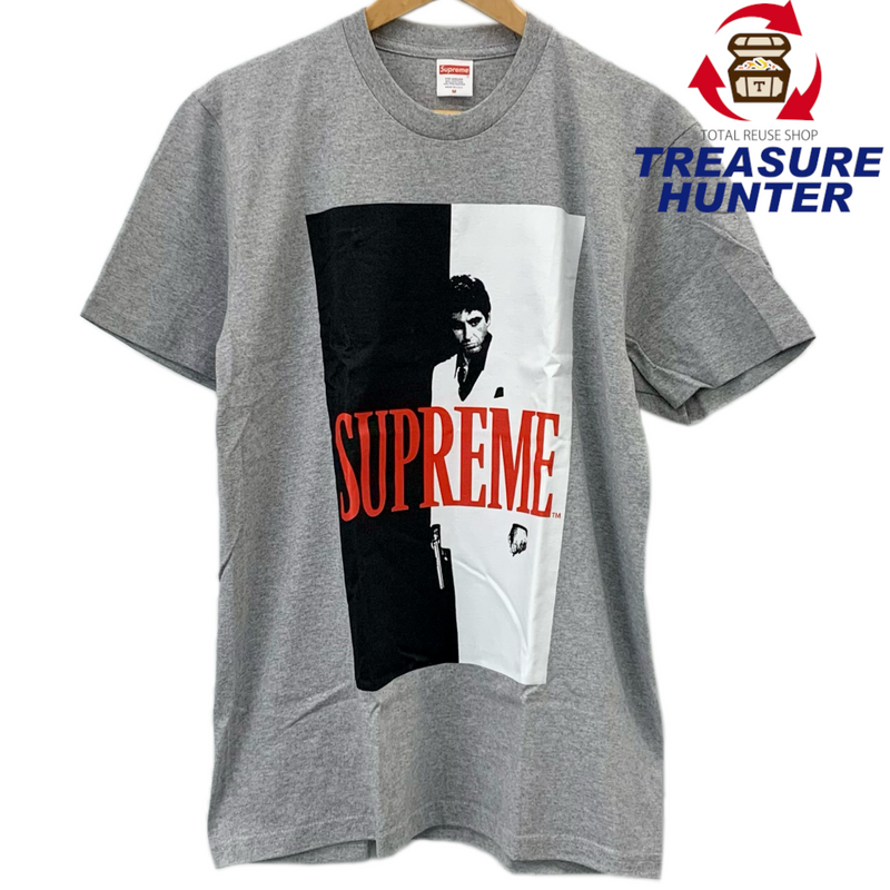 Supreme Scarface Split Tee サイズM グレー 17AWモデル シュプリーム 【100057805009】