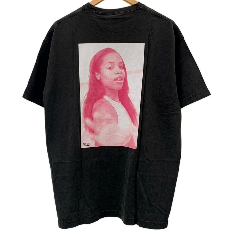 KITH×RW×Aaliyah ボックスロゴヴィンテージT KHW3255-100 サイズL ブラック Tシャツ 【100057868009】