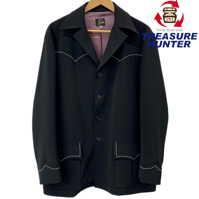 Needles Western Leisure Jacket(ウエスタンレジャージャケット) KP120 サイズM ブラック 22SS ニードルス 【100057925007】