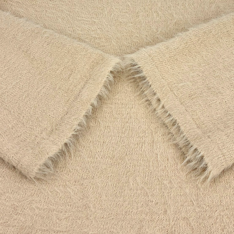 EmiriaWiz フェザーヤーンビジューニットセットアップ サイズF ベージュ エミリアウィズ 【100057980007】