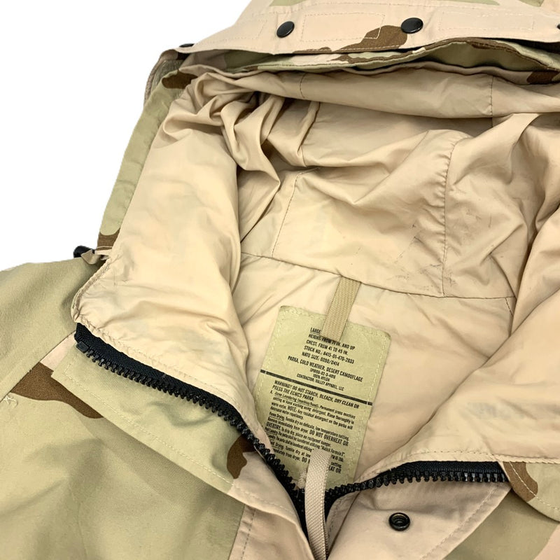 Valley Apparel(バレイアパレル) ミリタリーパーカー GORE-TEX サイズLARGE-LONG デザートカモ メンズ 【100058141005】