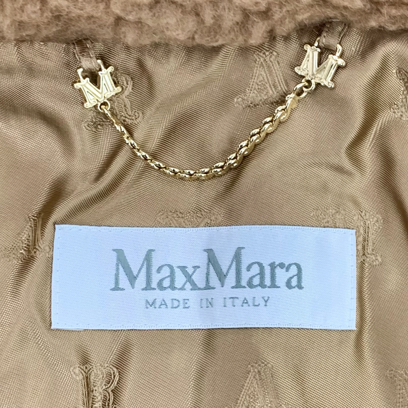 MaxMara テディベア ケープ サイズF ブラウン TEBE 2023SS マックスマーラ 【100058802007】