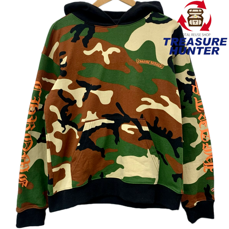 CHROME HEARTS×MATTY BOY PPO Caution Zip Up Hoodie サイズL カモフラ フーディ スウェットパーカー 22SS クロムハーツ×マッティボーイ 【100058831007】