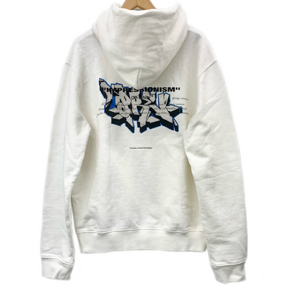 Off-White ドンディ グラフィティ スリムフーディ サイズXL ホワイト 2019年モデル パーカー オフホワイト 【100058895007】