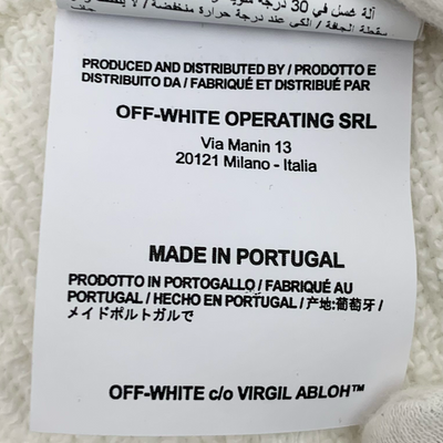 Off-White ドンディ グラフィティ スリムフーディ サイズXL ホワイト 2019年モデル パーカー オフホワイト 【100058895007】