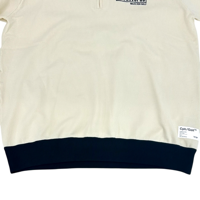 CONVERSE GOLF×Captains Helm ワンスター ジャガードニットポロ CHG22-CV-K01 サイズL アイボリー コンバースゴルフ×キャプテンヘルム 【100058924007】