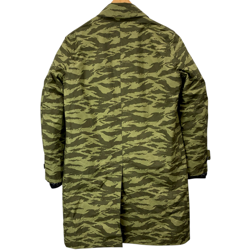 STUSSY×OGAWA CAMPAL×nano universe ステンカラーコート インナーダウン付き サイズS タイガーカモ カーキ ステューシー×小川キャンパル×ナノユニバース 【100058999007】