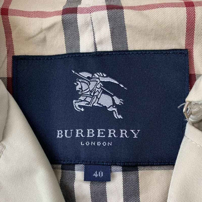 BURBERRY(バーバリー )  トレンチコート サイズ40 L相当 ベージュ 綿 レディース アウター 【100059052008】