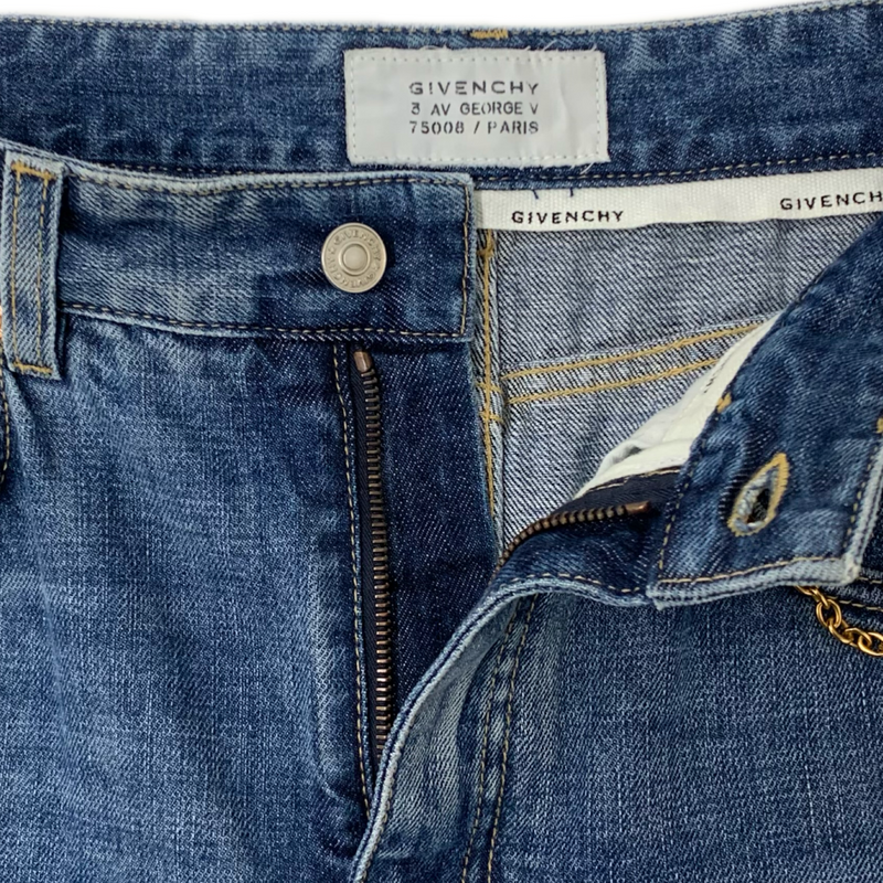 GIVENCHY デニムパンツ 7500B サイズ26(約Sサイズ相当) インディゴ ジバンシィ 【100059093008】