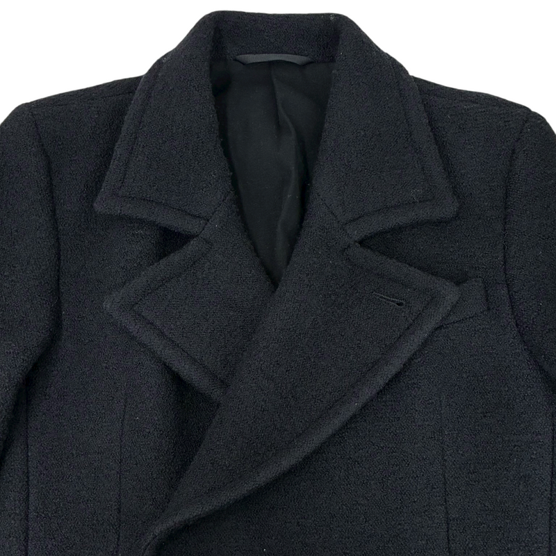 ANN DEMEULEMEESTER チェスターコート サイズXXS ブラック アン ドゥムルメステール 【100059128007】