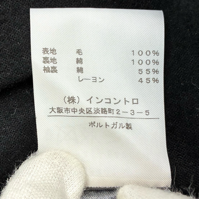 ANN DEMEULEMEESTER チェスターコート サイズXXS ブラック アン ドゥムルメステール 【100059128007】
