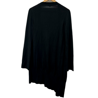 ANN DEMEULEMEESTER コットン レーヨン ロングカーディガン サイズ36(約Sサイズ相当) ブラック アンドゥムルメステール 【100059129007】