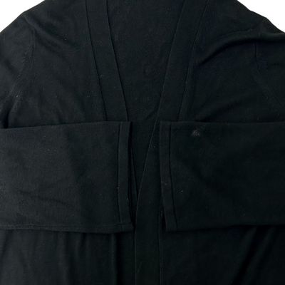 ANN DEMEULEMEESTER コットン レーヨン ロングカーディガン サイズ36(約Sサイズ相当) ブラック アンドゥムルメステール 【100059129007】