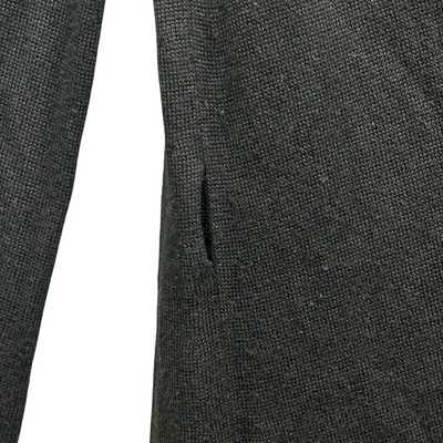 ANN DEMEULEMEESTER コットン レーヨン ロングカーディガン サイズ36(約Sサイズ相当) ブラック アンドゥムルメステール 【100059129007】