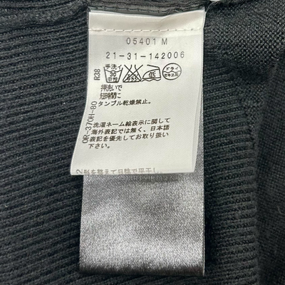 ANN DEMEULEMEESTER コットン レーヨン ロングカーディガン サイズ36(約Sサイズ相当) ブラック アンドゥムルメステール 【100059129007】