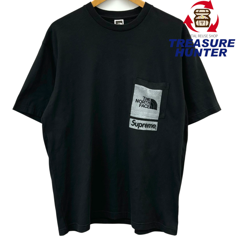 THE NORTH FACE×Supreme 半袖Tシャツ NT023091 サイズS ブラック ノースフェイス×シュプリーム 【100059199007】