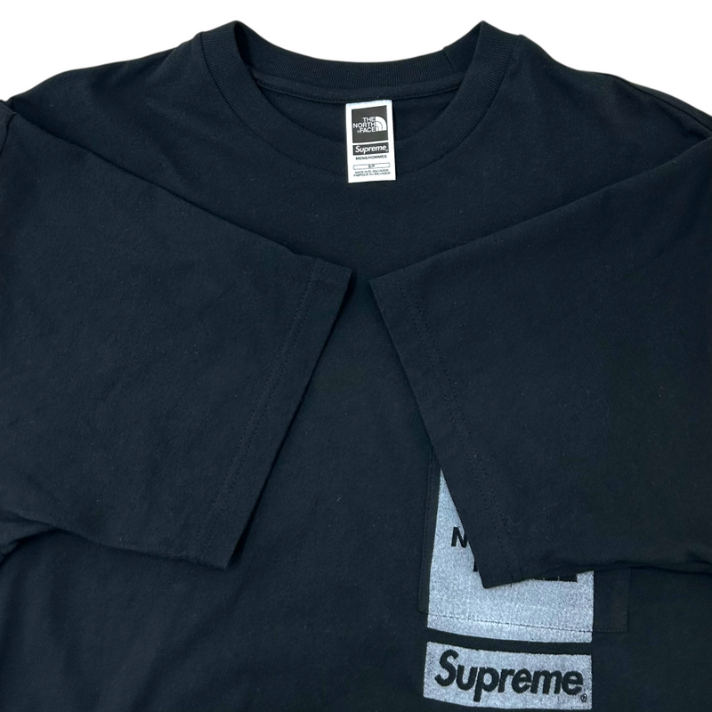THE NORTH FACE×Supreme 半袖Tシャツ NT023091 サイズS ブラック ノースフェイス×シュプリーム 【100059199007】