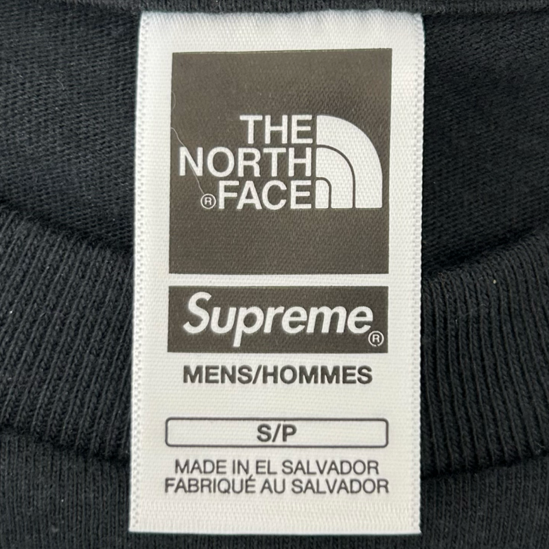 THE NORTH FACE×Supreme 半袖Tシャツ NT023091 サイズS ブラック ノースフェイス×シュプリーム 【100059199007】