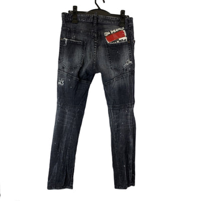 DSQUARED2 ディースクエアード2 デニムパンツ S74LB0491 S30357 サイズ42 S相当 ブラック系 メンズ ボトムス 【100059225008】