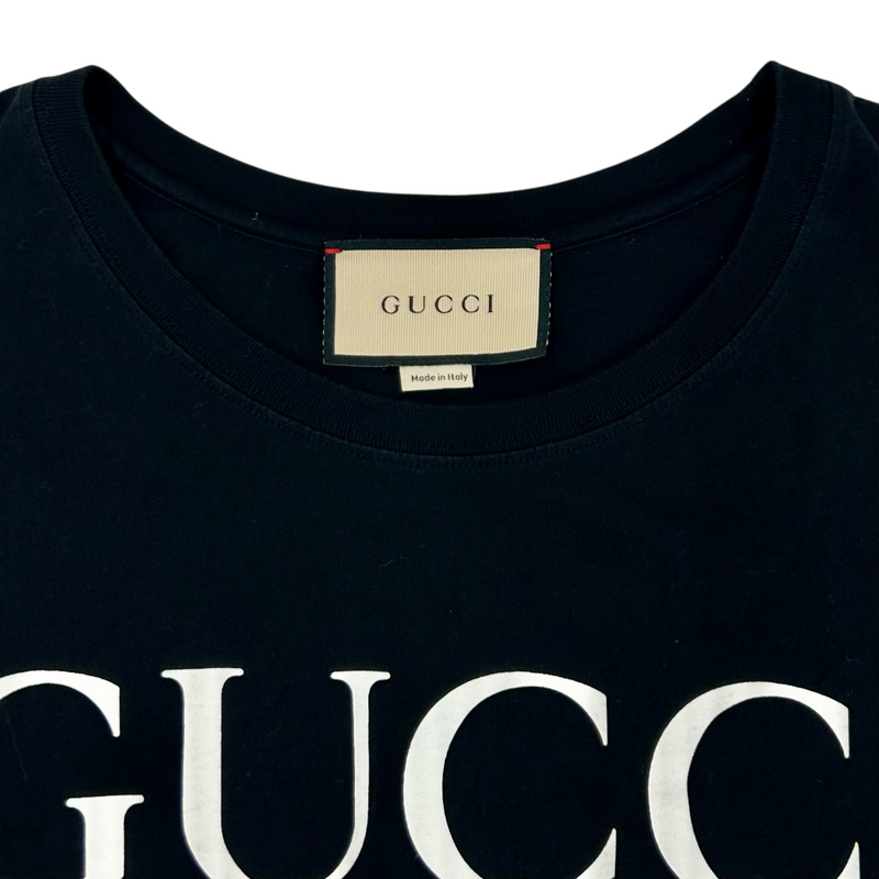 GUCCI インターロッキングG コットン オーバーサイズTシャツ サイズL 現行モデル グッチ 【100059242007】