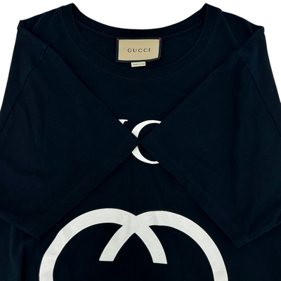GUCCI インターロッキングG コットン オーバーサイズTシャツ サイズL 現行モデル グッチ 【100059242007】