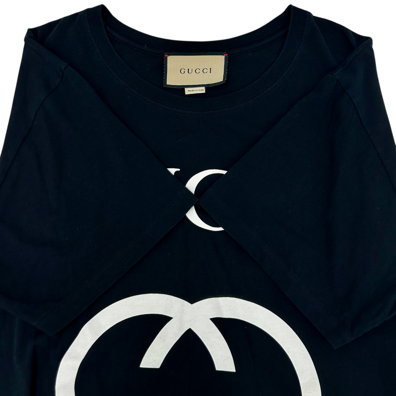 GUCCI インターロッキングG コットン オーバーサイズTシャツ サイズL 現行モデル グッチ 【100059242007】