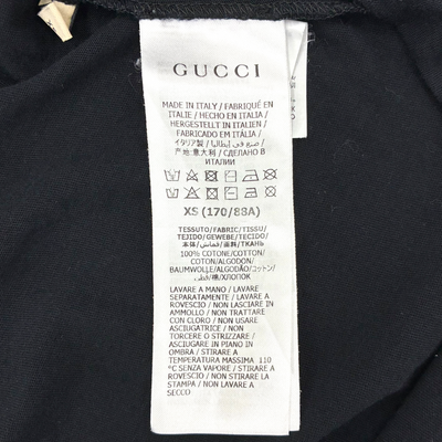 GUCCI インターロッキングG コットンオーバーサイズTシャツ 493117X3Q35 サイズXS ブラック グッチ 【100059243007】